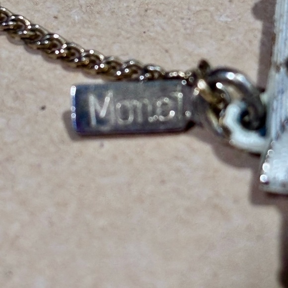 Vintage Monet Mid Century Textured Silver Tone Bracelet - Picture 5 of 5